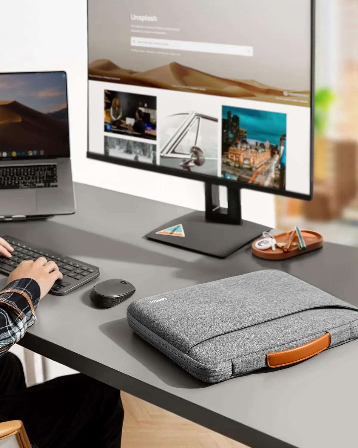 tomtoc 360 Protective Laptop Case Sleeve Compatible with 15-inch MacBook Air M4/A3241 2025, M3/A3114, M2/A2941, 15-inch Surface Laptop 7(Copilot  PC) 6/5/4/3, Dell XPS 15 Plus, Water-Resistant Bag