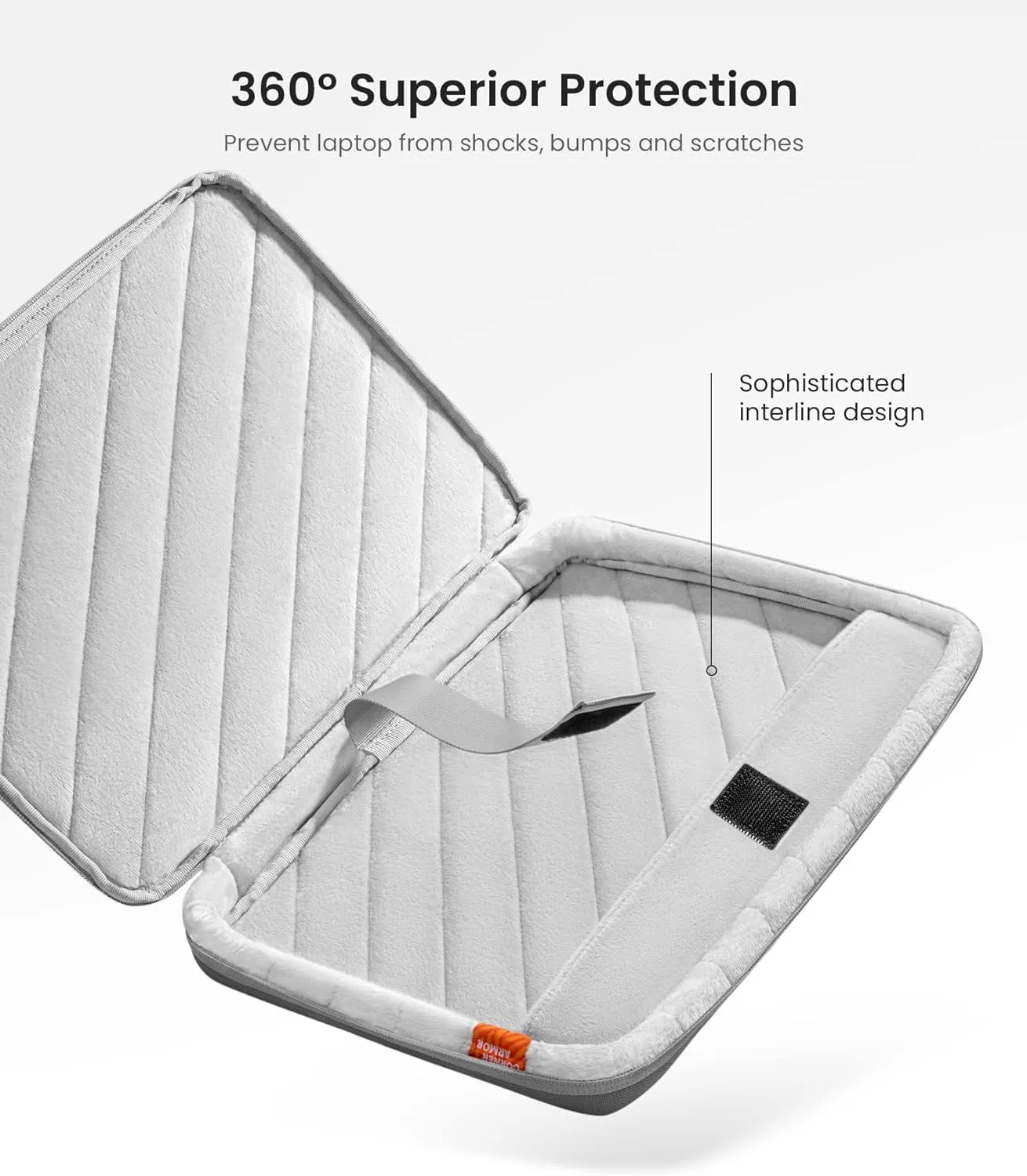 tomtoc 360 Protective Laptop Case Sleeve Compatible with 15-inch MacBook Air M4/A3241 2025, M3/A3114, M2/A2941, 15-inch Surface Laptop 7(Copilot  PC) 6/5/4/3, Dell XPS 15 Plus, Water-Resistant Bag