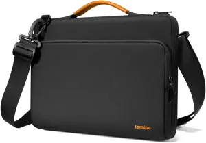 tomtoc 360 Protective Laptop Shoulder Bag for 15-inch 2025 MacBook Air M4/A3241, M3/A3114, M2/A2941, 15 Inch Dell XPS,15-in Microsoft Surface Laptop 7/6/5, Water-Resistant Laptop Accessory Sleeve Case