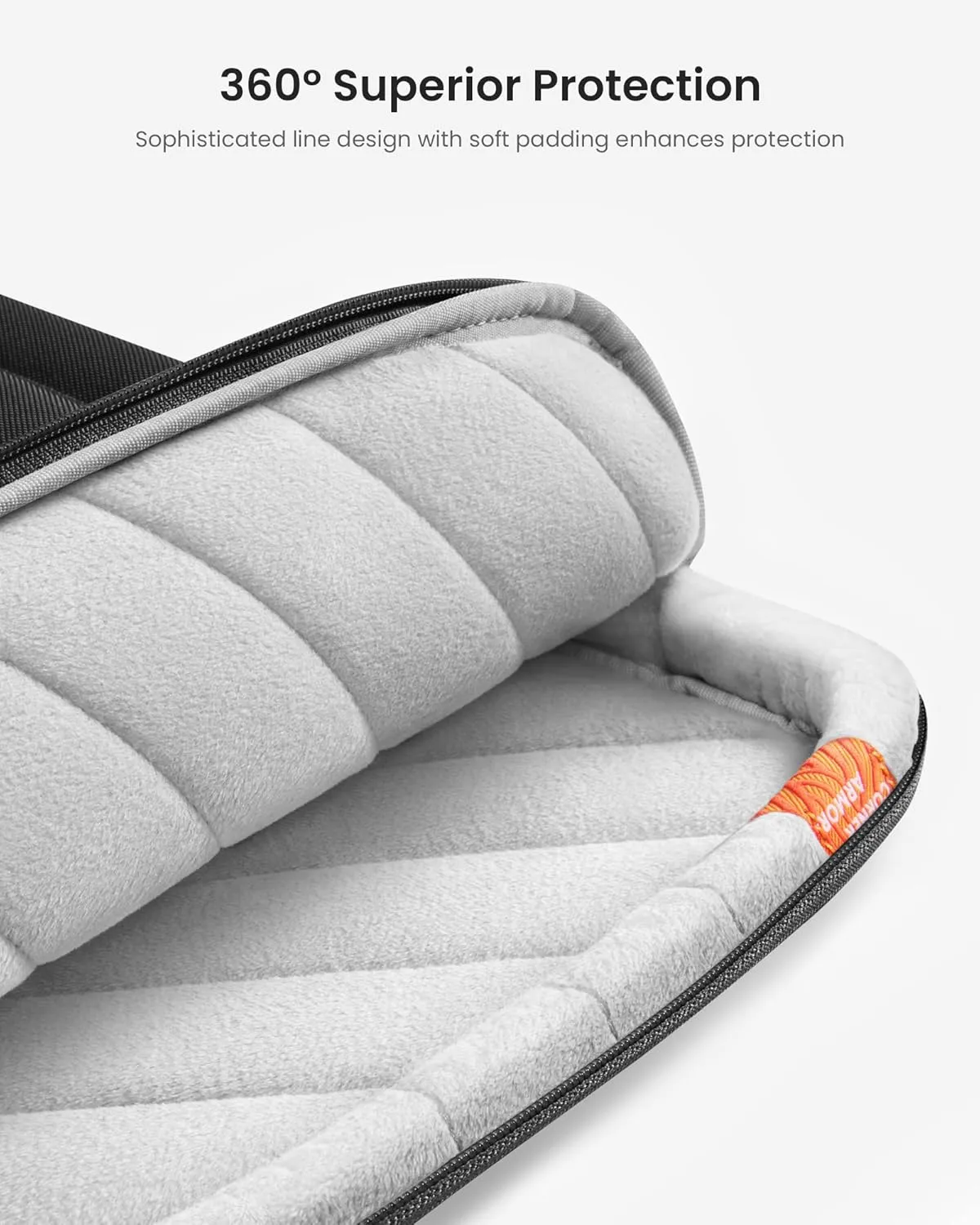 tomtoc 360 Protective Laptop Shoulder Bag for 15-inch 2025 MacBook Air M4/A3241, M3/A3114, M2/A2941, 15 Inch Dell XPS,15-in Microsoft Surface Laptop 7/6/5, Water-Resistant Laptop Accessory Sleeve Case