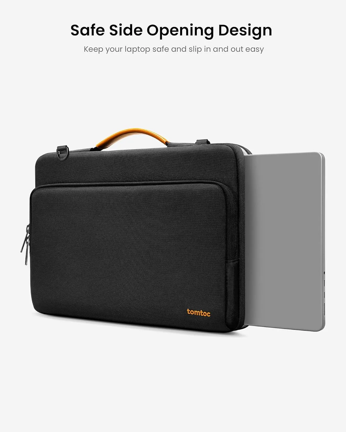 tomtoc 360 Protective Laptop Shoulder Bag for 15-inch 2025 MacBook Air M4/A3241, M3/A3114, M2/A2941, 15 Inch Dell XPS,15-in Microsoft Surface Laptop 7/6/5, Water-Resistant Laptop Accessory Sleeve Case