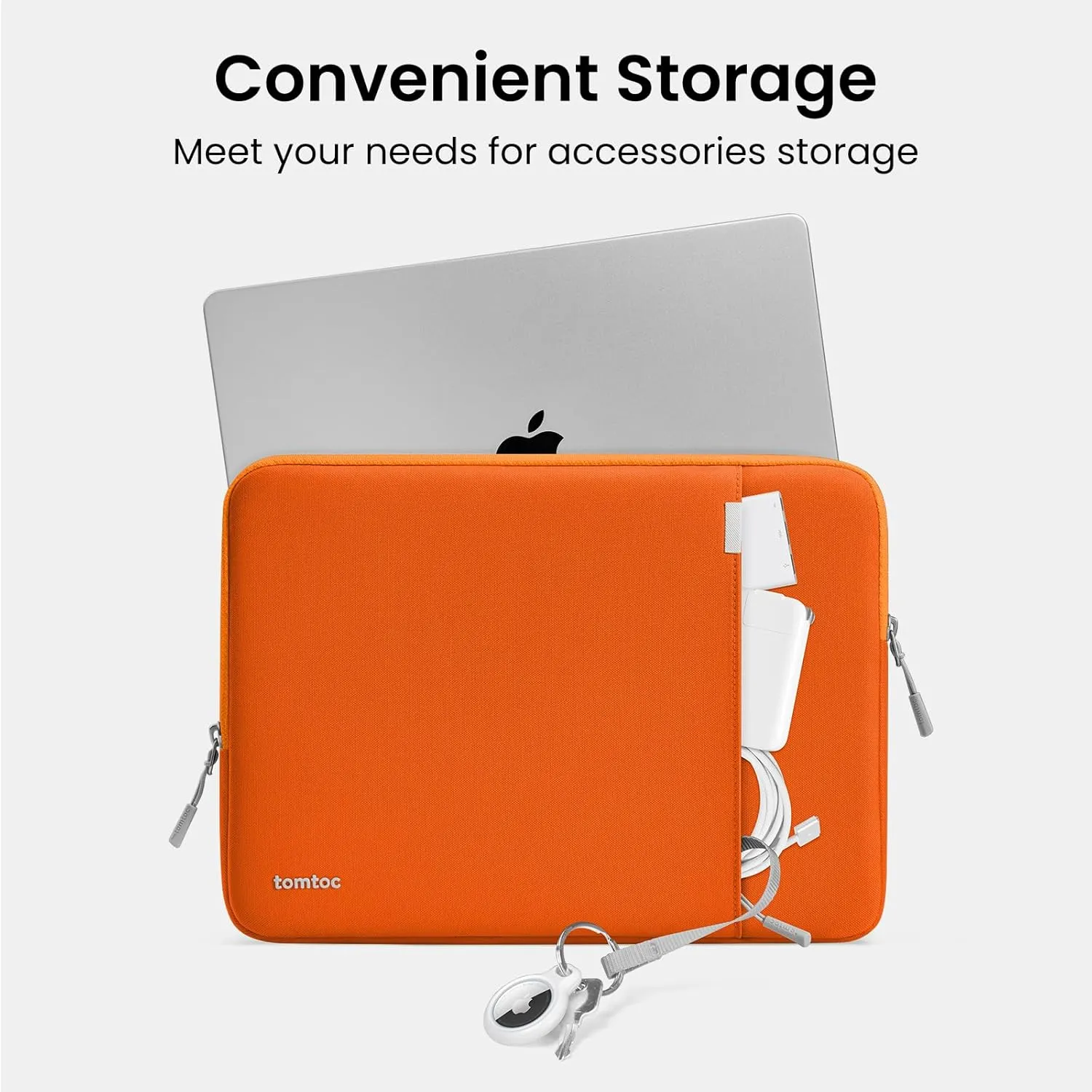 tomtoc 360° Protective Laptop Sleeve for 13-inch New MacBook Air M4/A3240 2025, M3/A3113, M2/A2681 M1/A2337 A2179 A1932, 13-inch MacBook Pro M2/A2686 M1/A2338, Water-Resistant Computer Case Bag