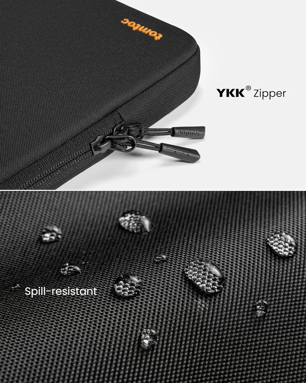tomtoc 360° Protective Laptop Sleeve for 13-inch New MacBook Air M4/A3240 2025, M3/A3113, M2/A2681 M1/A2337 A2179 A1932, 13-inch MacBook Pro M2/A2686 M1/A2338, Water-Resistant Computer Case Bag