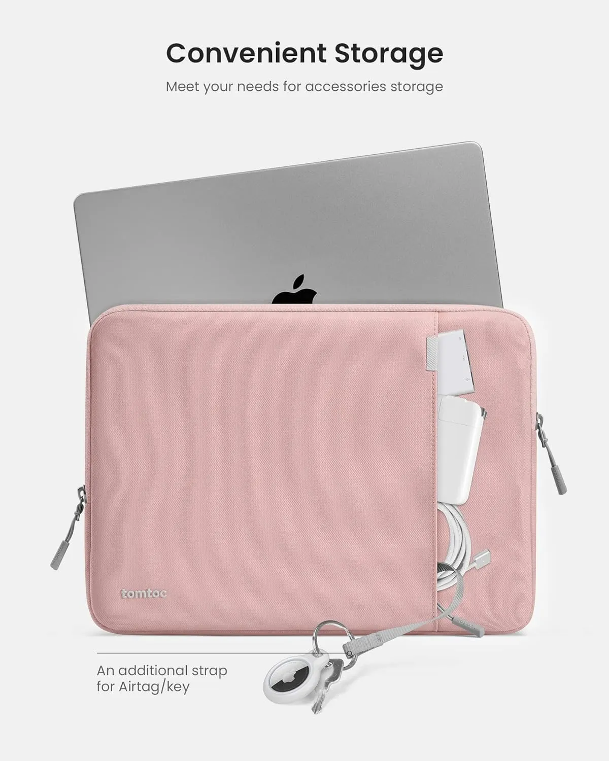 tomtoc 360 Protective Laptop Sleeve for 14-inch MacBook Pro M4/M3/M2/M1 Pro/Max A3112 A3401 A3185 A2992 A2918 A2779 2024-2021, Water-Resistant Case Bag with Accessory Pocket for 13.8 Surface Laptop 7