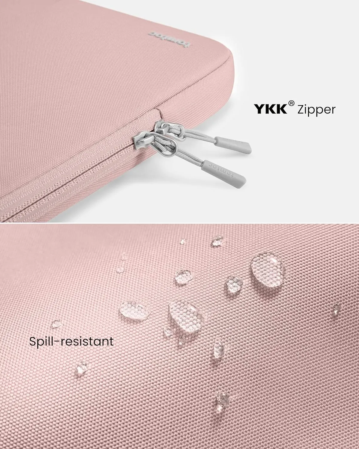tomtoc 360 Protective Laptop Sleeve for 14-inch MacBook Pro M4/M3/M2/M1 Pro/Max A3112 A3401 A3185 A2992 A2918 A2779 2024-2021, Water-Resistant Case Bag with Accessory Pocket for 13.8 Surface Laptop 7