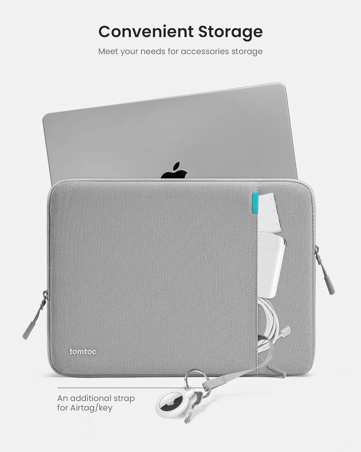 tomtoc 360° Protective Laptop Sleeve for 16-inch MacBook Pro M4/M3/M2/M1 Pro/Max A3403 A3186 A2991 A2780 A2485 A2141 2024-2019, Dell XPS 16 Laptop, Water-Resistant MacBook Case with Accessory Pocket