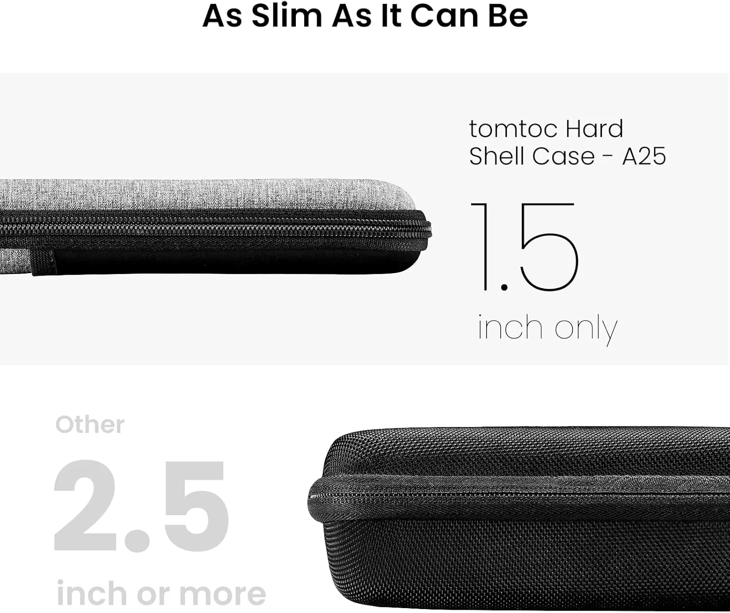 Tomtoc Hardshell Laptop Shoulder Bag for 16-inch MacBook Pro/Air, Organized Protective Hard Case with Tablet Pocket for Up to 13 Inch iPad Pro
