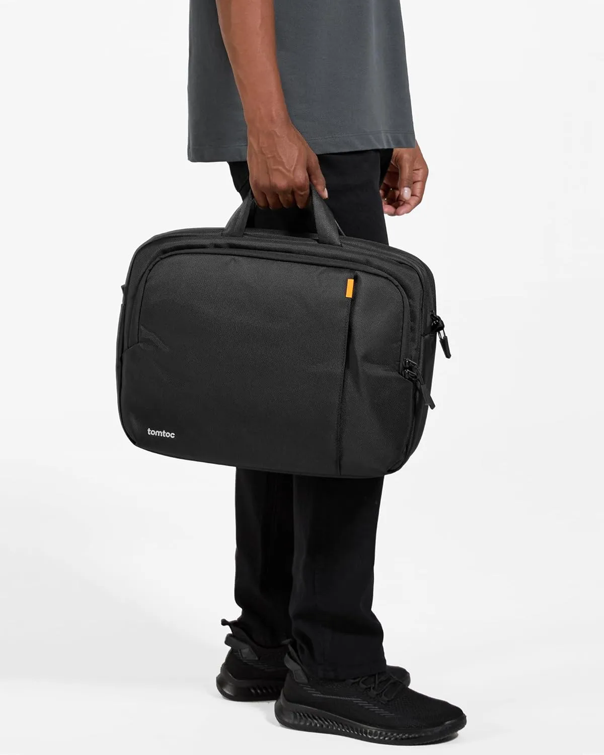 tomtoc Multi-functional Laptop Briefcase Business Shoulder Bag Fits 13-14 Inch MacBook Air/Pro, 13.5-14.4 Surface Laptop Studio, Lenovo ThinkPad/Dell Inspiron/ASUS ZenBook/Acer Aspire 14 Inch Computer