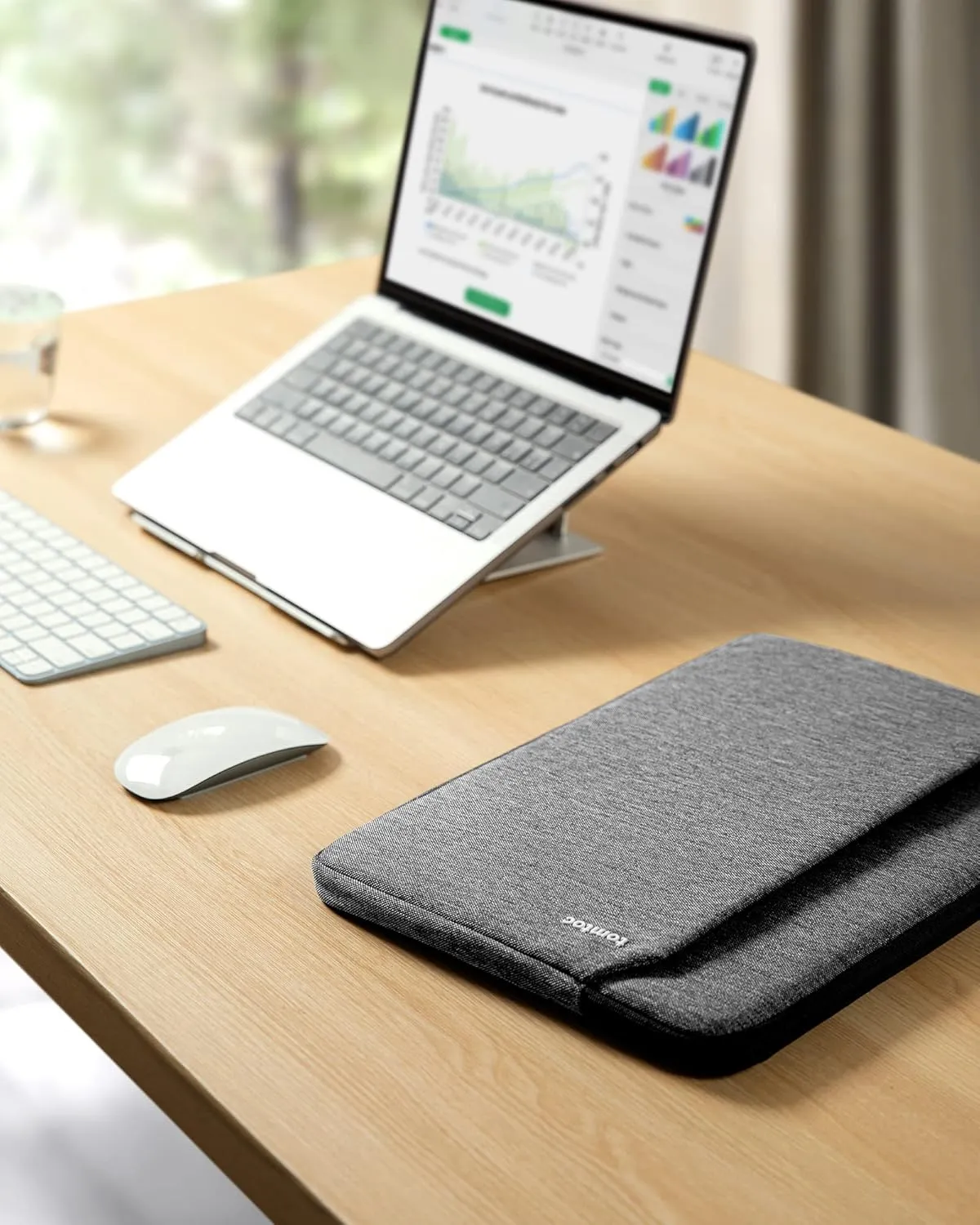 tomtoc Slim Laptop Sleeve for 15-inch 2025 New MacBook Air M4/A3241, M3/A3114, M2/A2941, 15 Inch Microsoft Surface Laptop AI PC/6/5, Dell XPS 15 Plus, Recycled Water-Resistant Protective Case Bag
