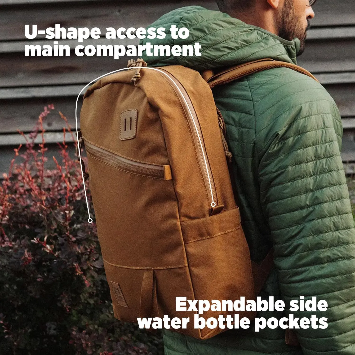 Topo Designs Daypack Tech – Daily Backpack Designed in Denver, Functional Commuter Bag, 2 Padded Laptop Sleeves (Forest)