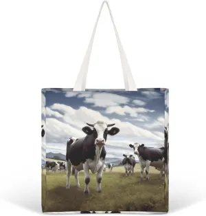 Tote Bag Laptop Handbag Elk Artwork Grocery Bag Canvas Shoulder Bag Crossbody Bag for Travel