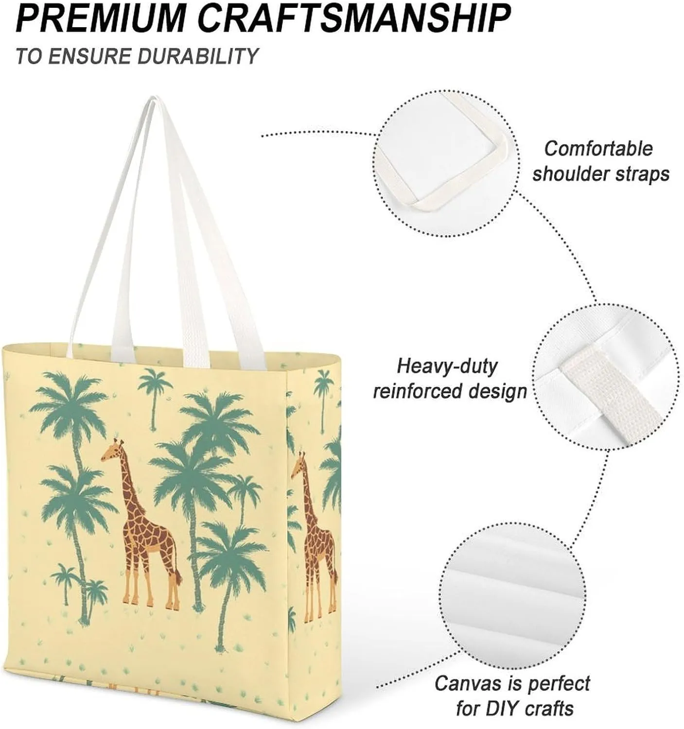 Tote Bag Laptop Handbag Glowing Zebra Grocery Bag Canvas Shoulder Bag Crossbody Bag for Travel