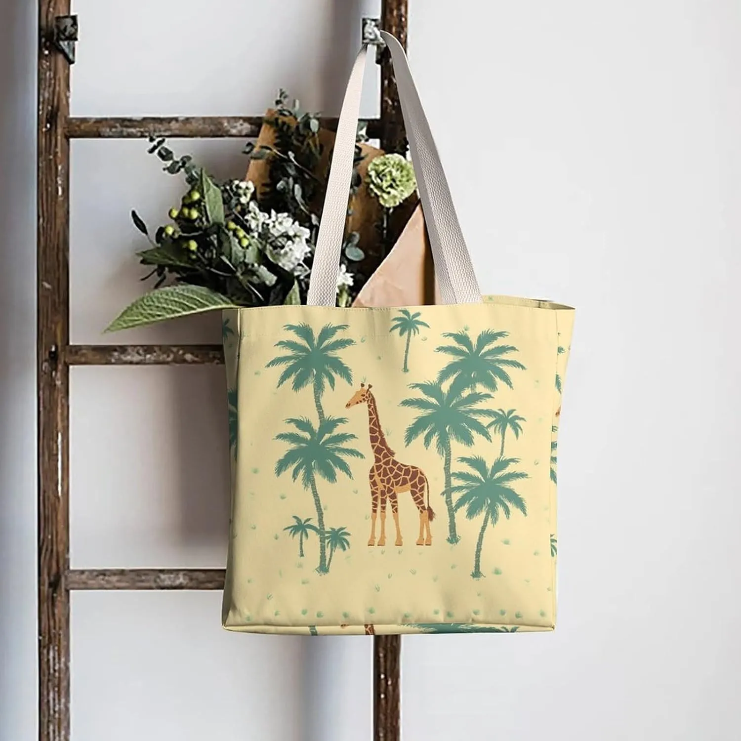 Tote Bag Laptop Handbag Glowing Zebra Grocery Bag Canvas Shoulder Bag Crossbody Bag for Travel