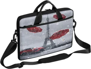 Tower Umbrella Car Laptop Case Bag with Detachable Strap Waterproof Laptop Bag Notebook Carrying Case 15.6 inch Laptop Sleeve Bag for Men Women Work Travel