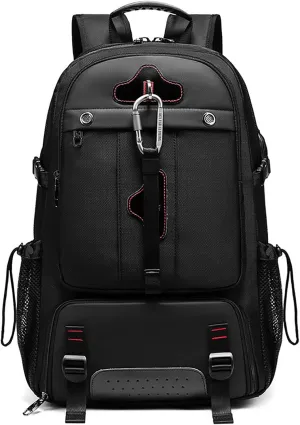 Travel Backpack, Extra Large Backpack for Men, Expandable Backpack with USB Port Anti-Theft Business Work Bag (50L, Black)