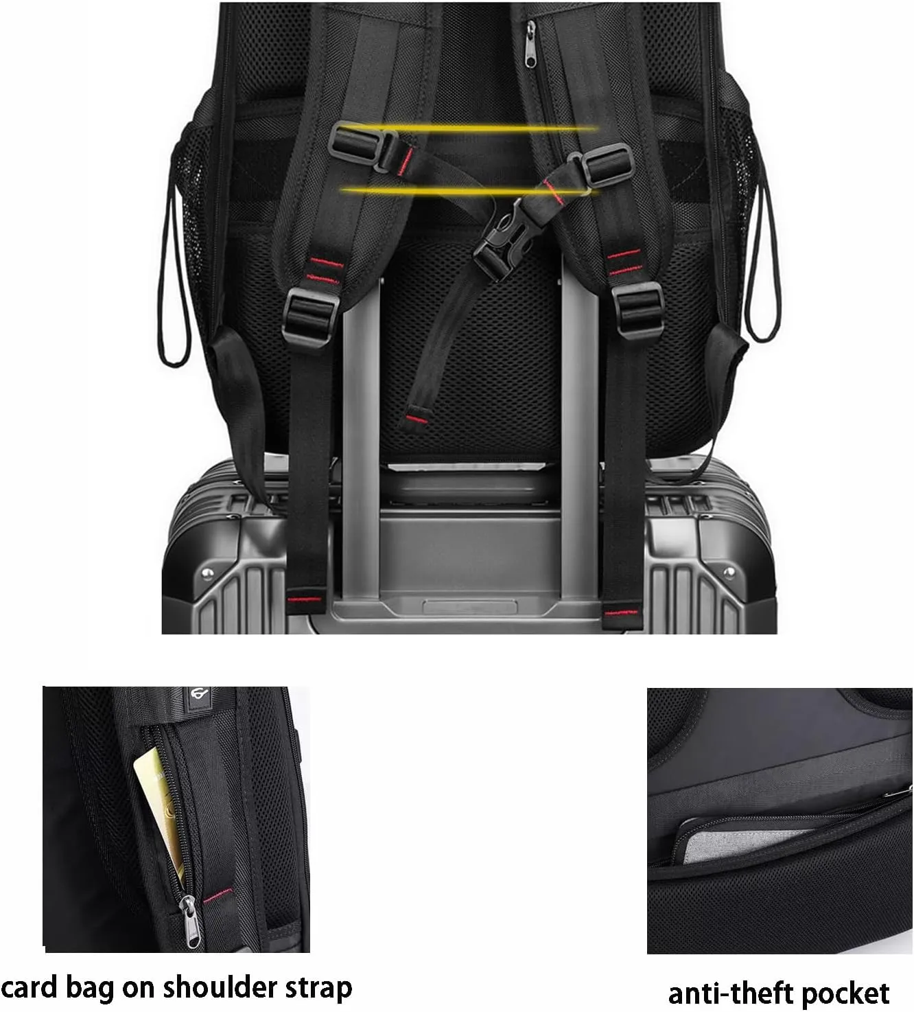 Travel Backpack, Extra Large Backpack for Men, Expandable Backpack with USB Port Anti-Theft Business Work Bag (50L, Green)