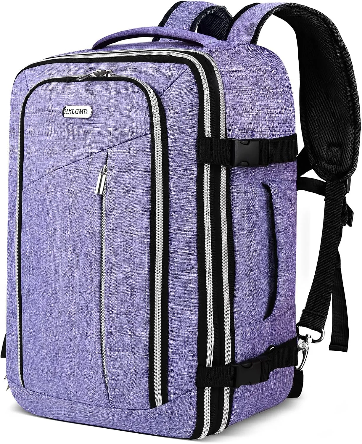 Travel Carry On 17.5" Laptop Expandable Backpack for Men Women, Personal Item Bag Waterproof Airline Approved with USB Charging Hole 3 Packing Cubes, Large Weekender Daypack Business Luggage Suitcase