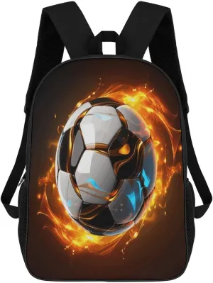 Travel Laptop Backpack Slim Durable Lightweight Back Pack Cute Cool Soccer Ball Small Backpack For Women Men