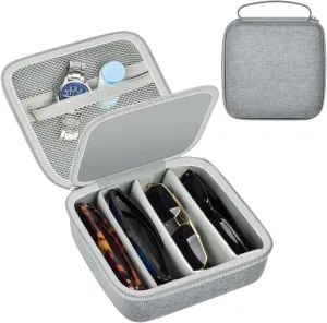 Travel Sunglasses Organizer Cases for Quay Polarized Sunglasses Men Women, Trendy Sunglasse Storage Holder (Bag Only)