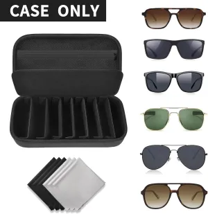 Travel Sunglasses Organizer Cases for Quay Polarized Sunglasses Men Women, Trendy Sunglasse Storage Holder (Bag Only)