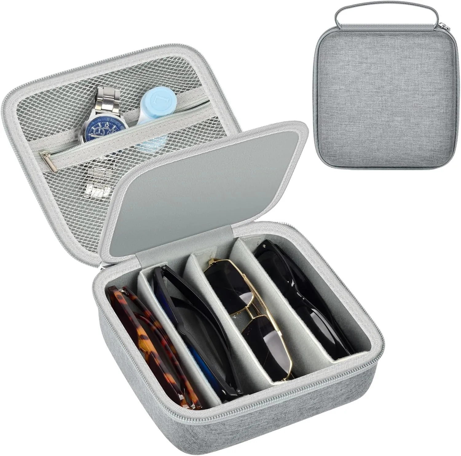 Travel Sunglasses Organizer Cases for Quay Polarized Sunglasses Men Women, Trendy Sunglasse Storage Holder (Bag Only)