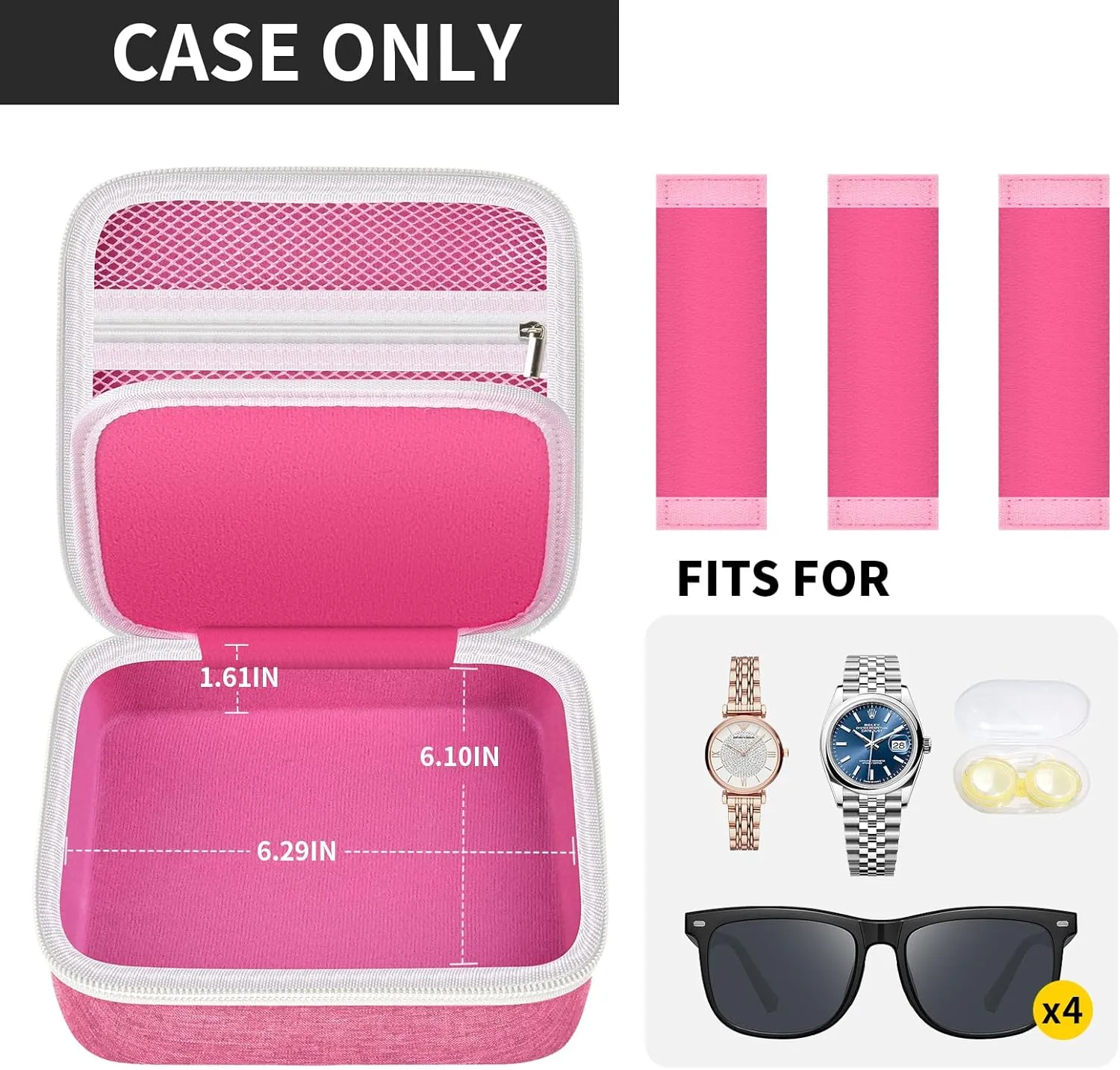 Travel Sunglasses Organizer Cases for Quay Polarized Sunglasses Men Women, Trendy Sunglasse Storage Holder (Bag Only)