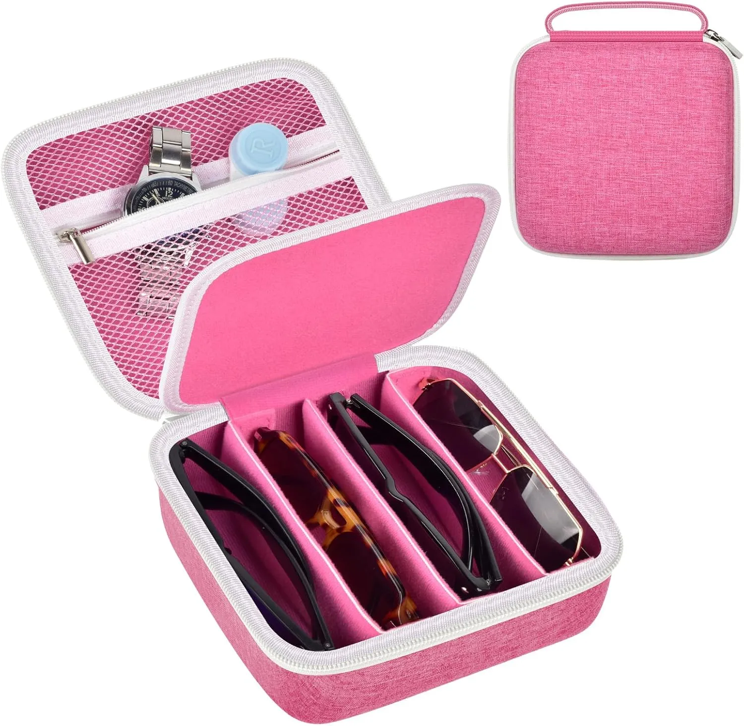 Travel Sunglasses Organizer Cases for Quay Polarized Sunglasses Men Women, Trendy Sunglasse Storage Holder (Bag Only)