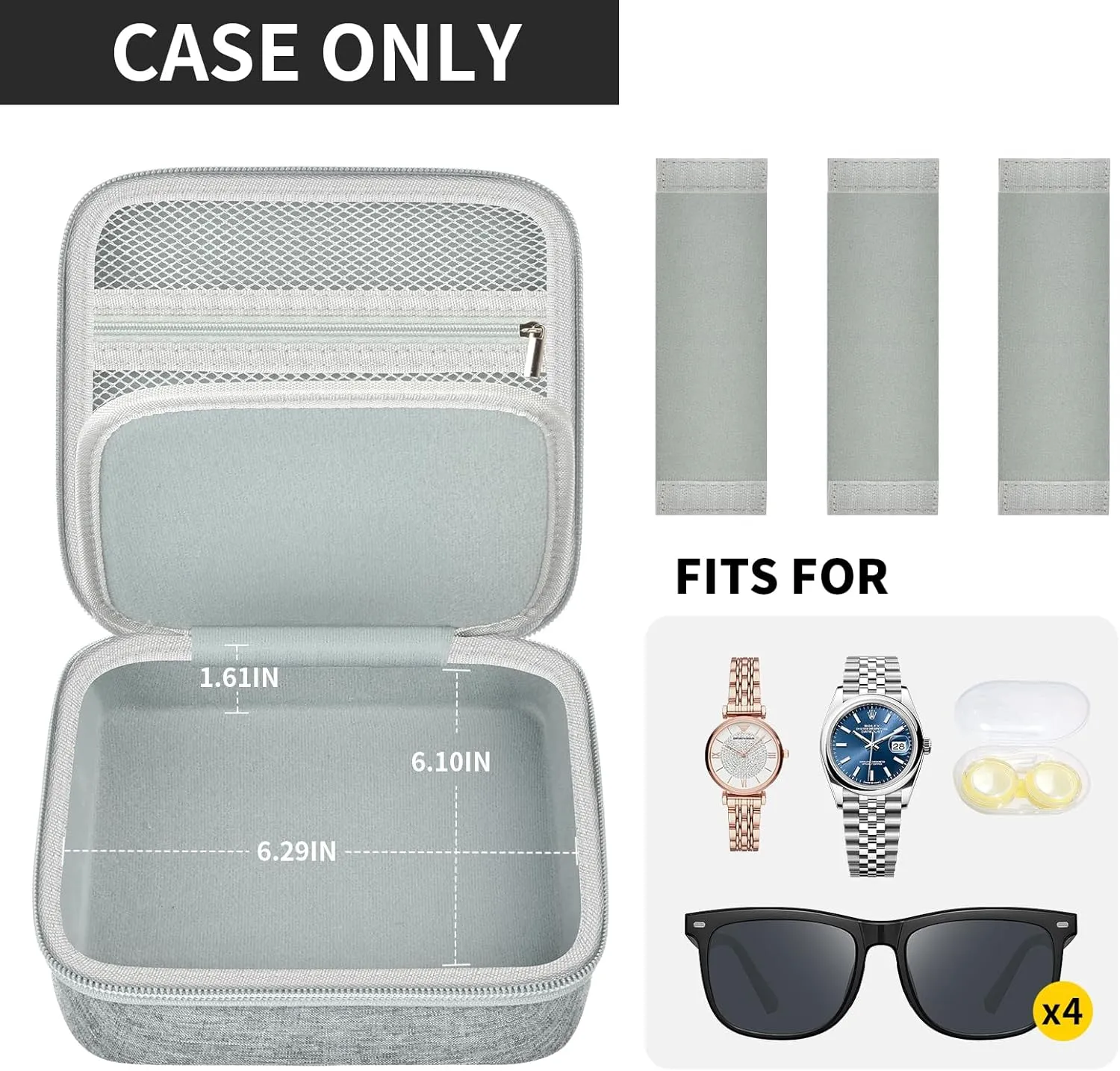 Travel Sunglasses Organizer Cases for Quay Polarized Sunglasses Men Women, Trendy Sunglasse Storage Holder (Bag Only)