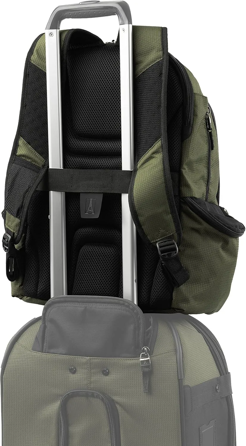 Travelpro Bold Lightweight Laptop Backpack, Olive Green/Black, One Size