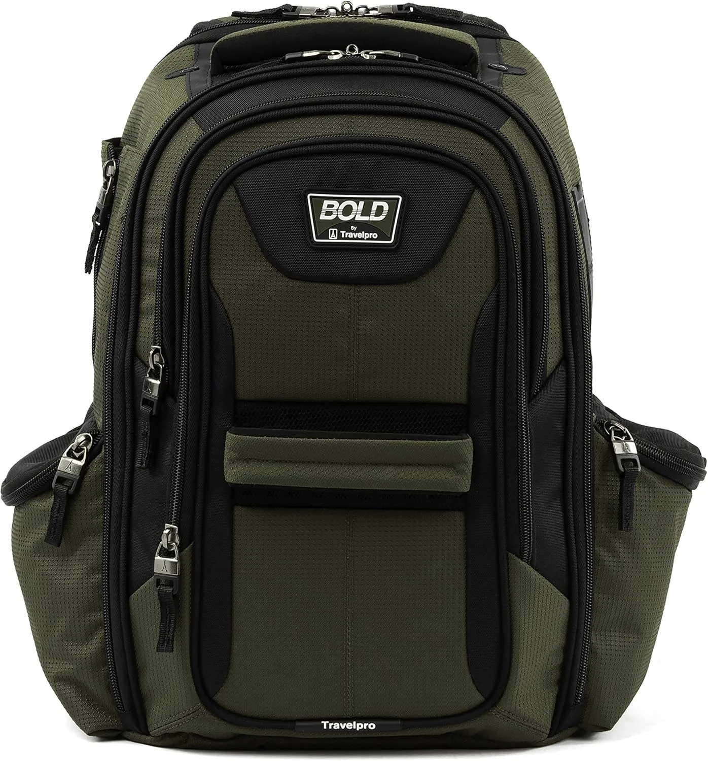 Travelpro Bold Lightweight Laptop Backpack, Olive Green/Black, One Size