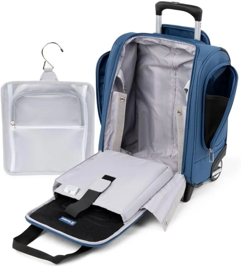 Travelpro Luggage Maxlite 5 Softside Lightweight Rolling Underseat Compact Carry on Upright 2 Wheel Bag, Men and Women, Ensign Blue, 15-Inch