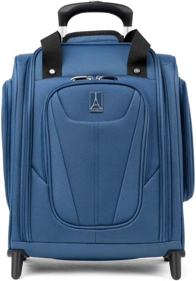 Travelpro Luggage Maxlite 5 Softside Lightweight Rolling Underseat Compact Carry on Upright 2 Wheel Bag, Men and Women, Ensign Blue, 15-Inch