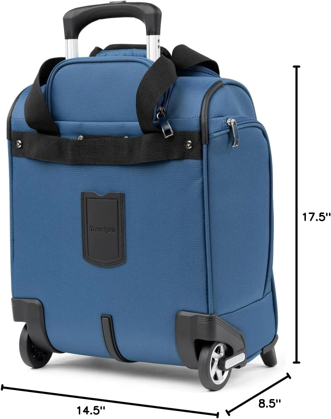 Travelpro Luggage Maxlite 5 Softside Lightweight Rolling Underseat Compact Carry on Upright 2 Wheel Bag, Men and Women, Ensign Blue, 15-Inch