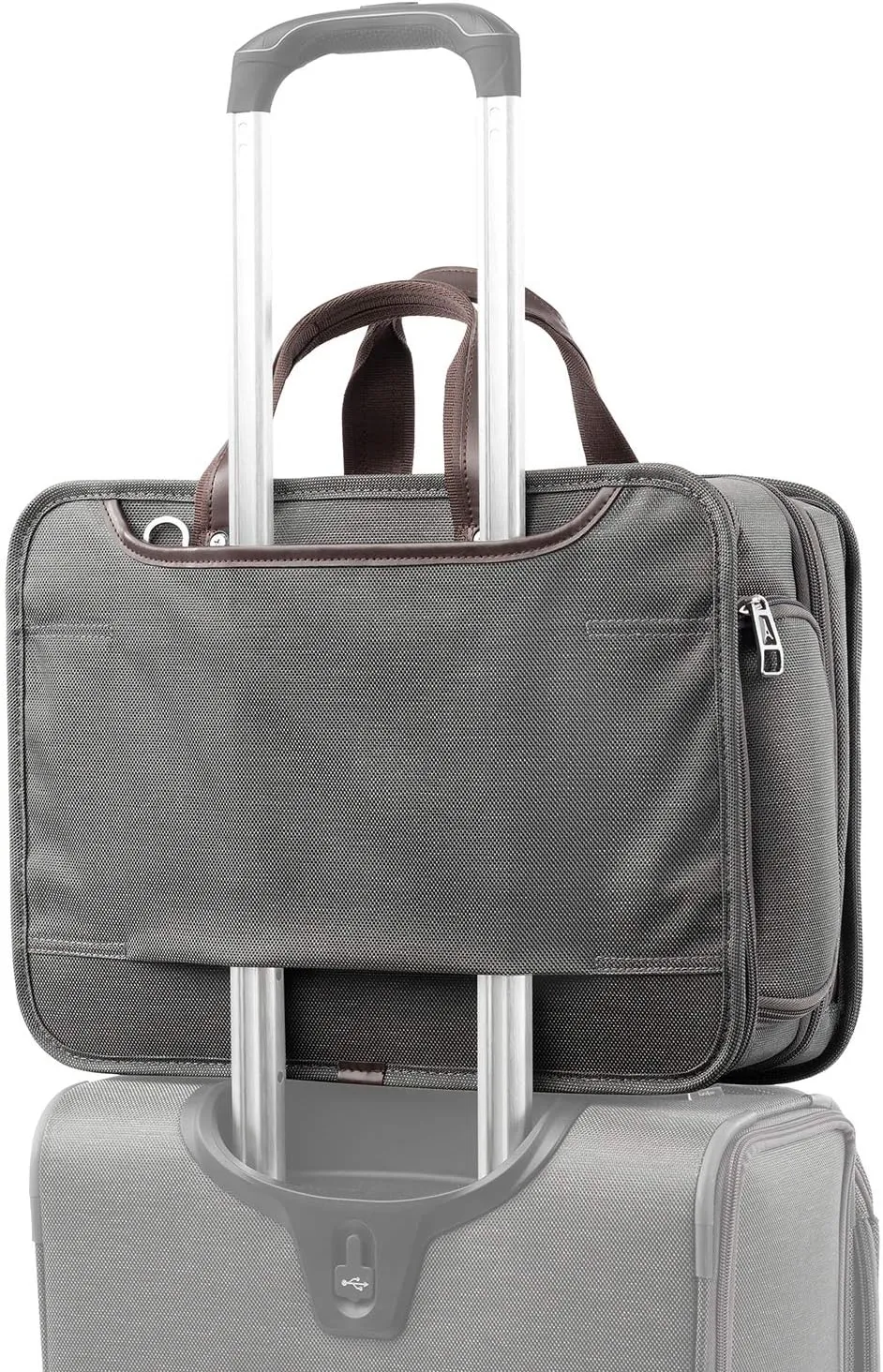 Travelpro Platinum Elite Expandable Business Laptop Briefcase, Fits up to 15.6 Laptop, Work School Travel, Men and Women