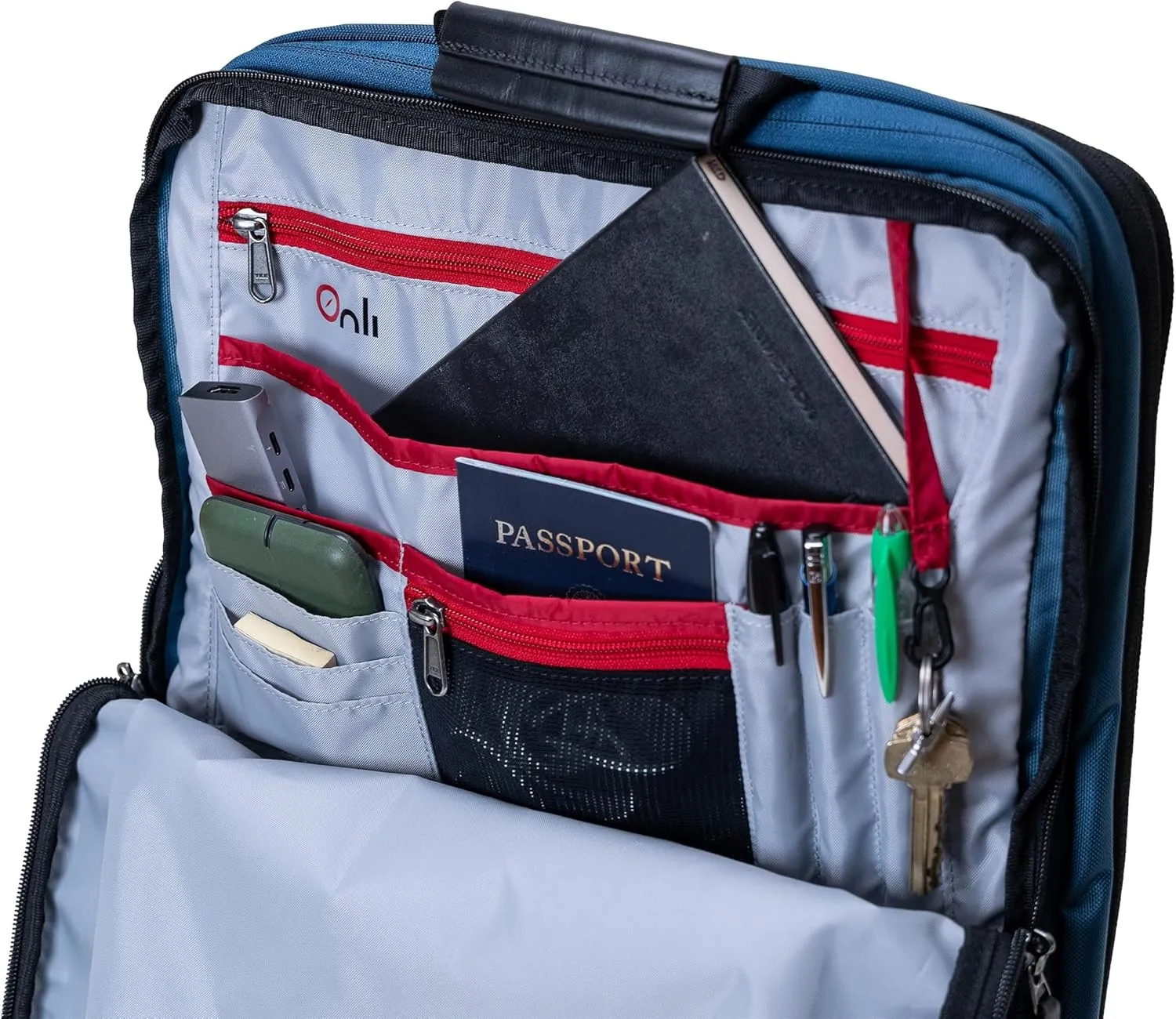 Trilogy Weekender Daypack I Opens like a suitcase, for easy packing. Expands into a 22-liter weekender. Hidden under-bag sling holds yoga mat, sleeping bag, and doubles as a rear cover (Zinfandel)
