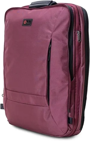 Trilogy Weekender Daypack I Opens like a suitcase, for easy packing. Expands into a 22-liter weekender. Hidden under-bag sling holds yoga mat, sleeping bag, and doubles as a rear cover (Zinfandel)