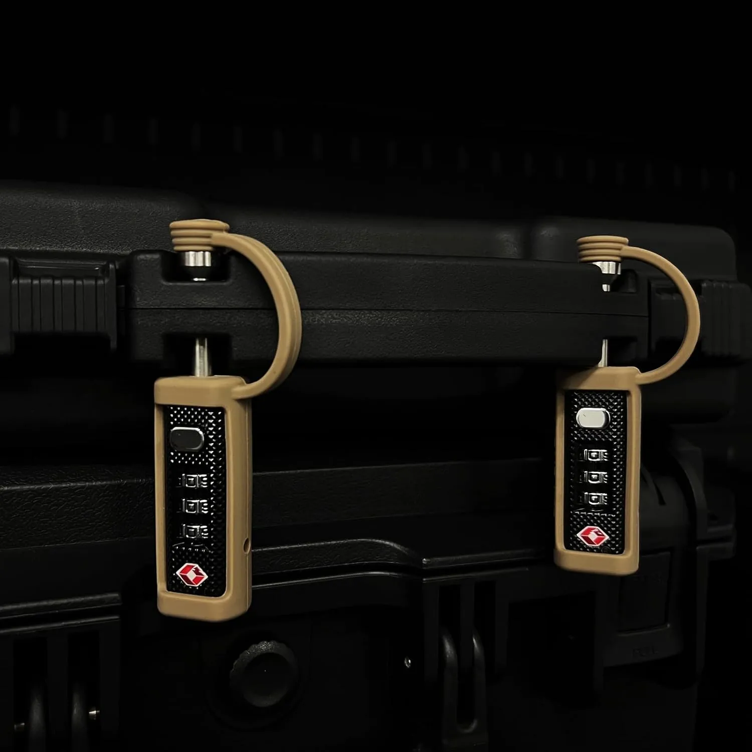 TSA Approved Firearm Travel Case Locks, Gun Case Hard Pistol Cases Lock Gun Carrying Case Lock, Cut-Proof Case TSA Padlocks for Rifles/Revolver/Handgun/Camera Hard Cases