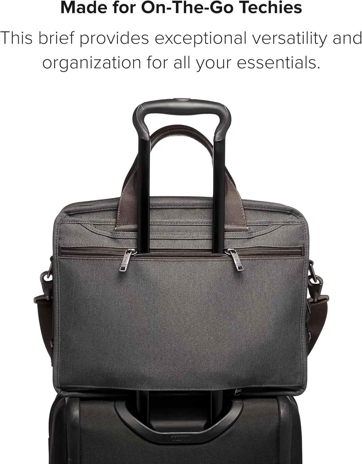 TUMI Alpha Expandable Organizer Laptop Briefcase - 15-Inch Laptop Briefcase Organizer for Men & Women - Travel Laptop Bag