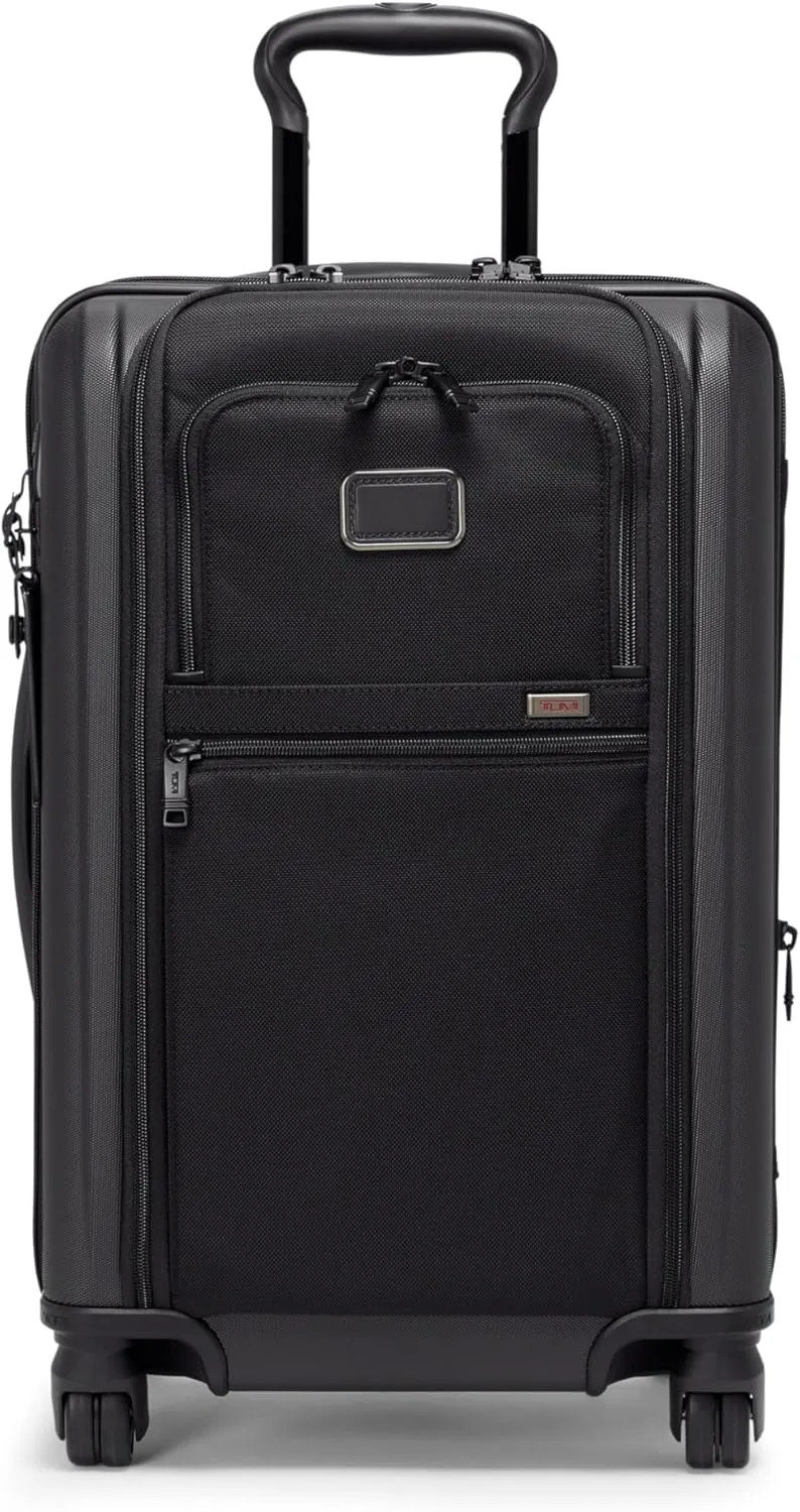 TUMI - Alpha Hybrid International Expandable 4 Wheeled Carry-On - Roller Bag for Extended Trips or International Getaways - Carry-On Luggage with 4 Spinner Wheels - Men & Women Travel Suitcase - Black