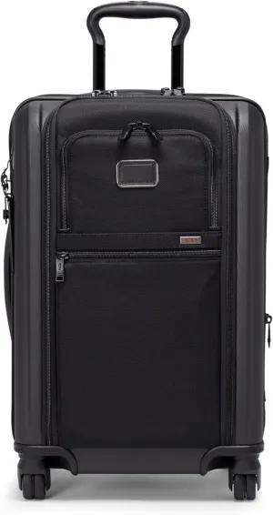 TUMI - Alpha Hybrid International Expandable 4 Wheeled Carry-On - Roller Bag for Extended Trips or International Getaways - Carry-On Luggage with 4 Spinner Wheels - Men & Women Travel Suitcase - Black