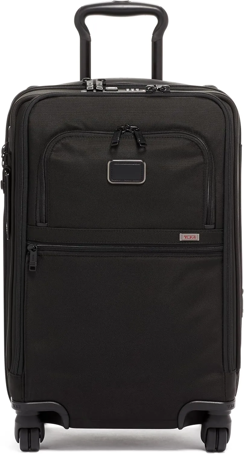 TUMI - Alpha International Office 4 Wheeled Carry-On - Carry On Luggage with Laptop & Tablet Compartments - For Professionals - Black