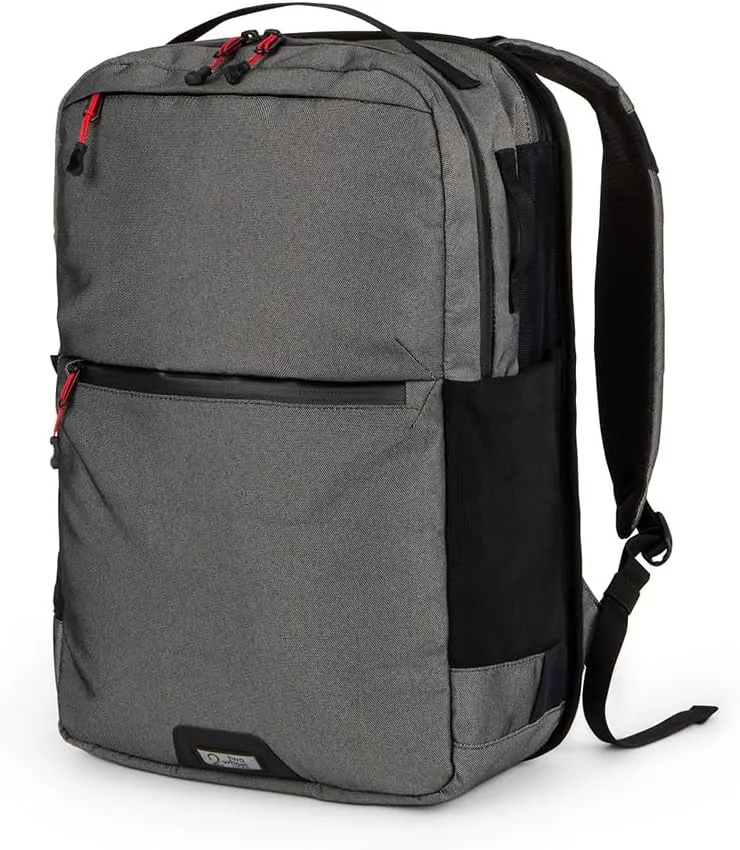 Two Wheel Gear Inverter Pannier Backpack, 25L Convertible Bike Bag, Graphite Grey, 13x19x7 inches