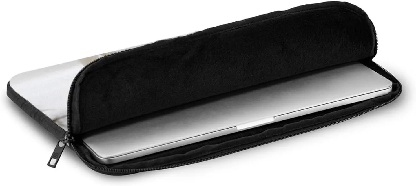 Two Wolves Walking in The Snow Laptop Case 15 inch, Shockproof Protective Computer Sleeve Cover Water Resistant Laptop Bag Carrying Tablet Cover Briefcase Handbags Gifts for Men Women