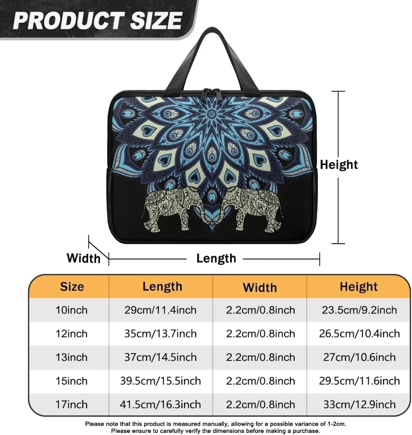 Uasibuni Computer Carrying Case,Notebook Bag for Women,Laptop Messenger Bag for Men,Laptop Sleeve