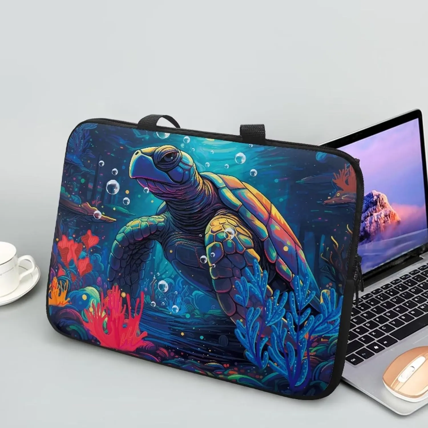 Uasibuni Cute Laptop Bag for Women Men Laptop Messenger Bag