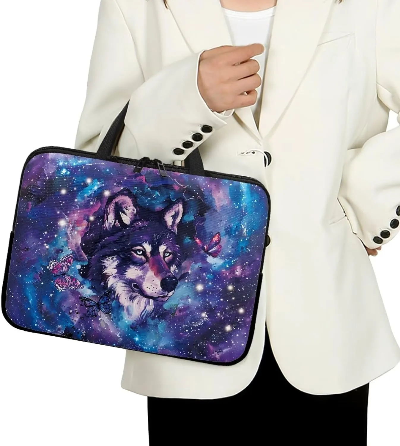 Uasibuni Cute Laptop Cover 17In Laptop Case Bag Laptop Sleeve Messenger Bag Briefcase Laptop Tote Bag Gift for Women Men