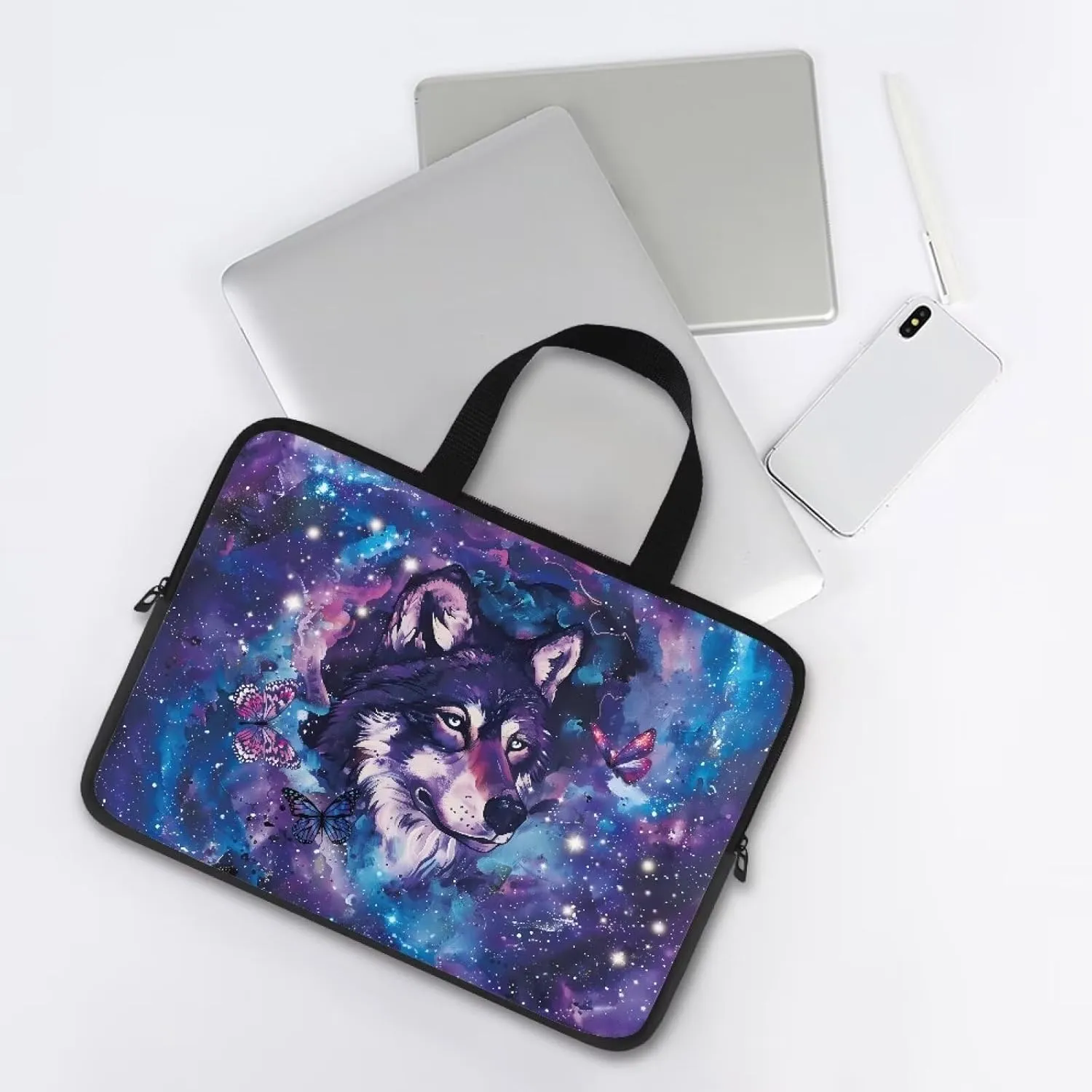 Uasibuni Cute Laptop Cover 17In Laptop Case Bag Laptop Sleeve Messenger Bag Briefcase Laptop Tote Bag Gift for Women Men