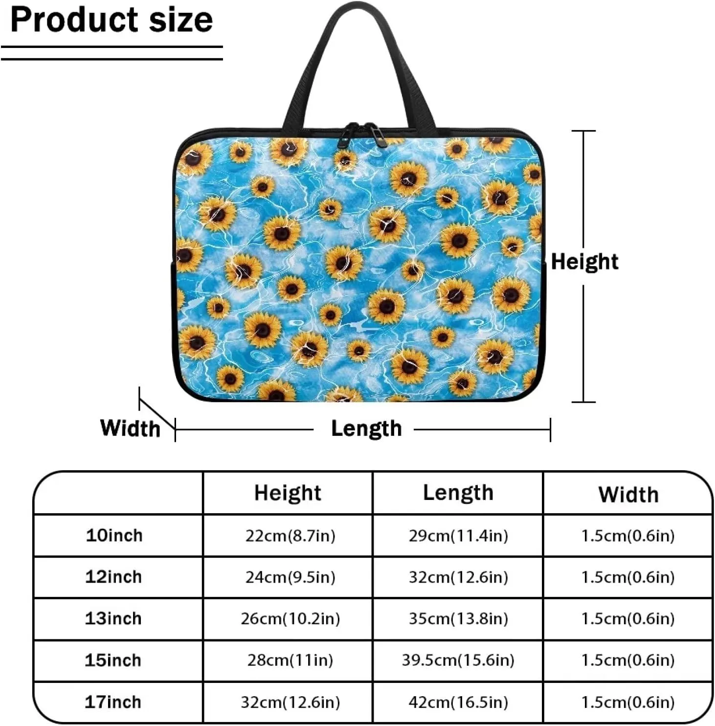 Uasibuni Cute Laptop Tote Bag 17In Laptop Sleeve Case Laptop Case Laptop Bag Gift for Women Men