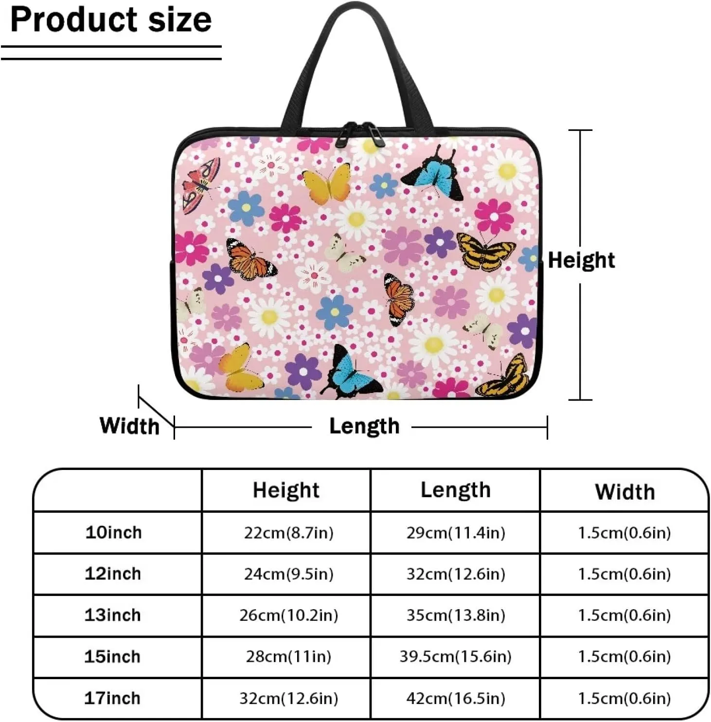 Uasibuni Cute Laptop Tote Bag 17In Laptop Sleeve Case Laptop Case Laptop Bag Gift for Women Men