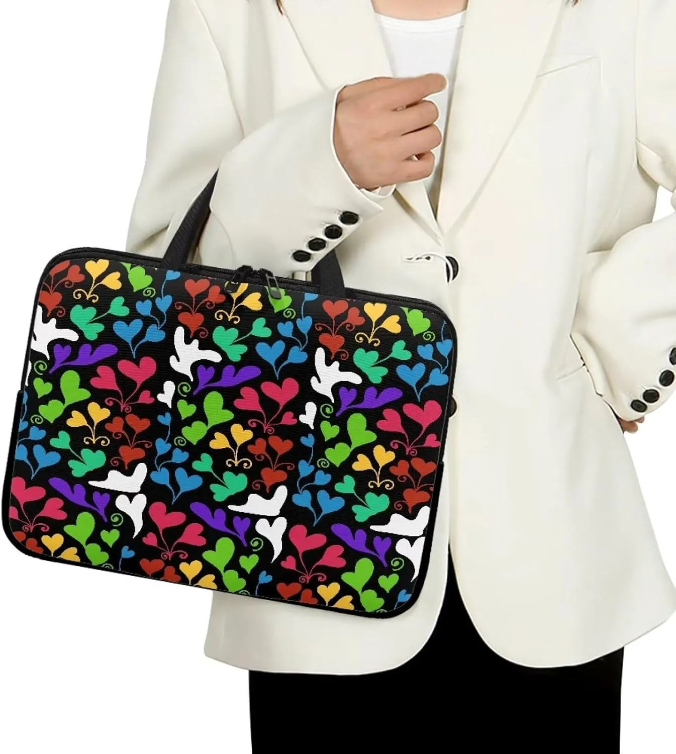 Uasibuni Laptop Sleeve Bag 15.6 In Laptop Bag Laptop Cover Cute Carrying Case for Women Laptop Handbag Tote Bag
